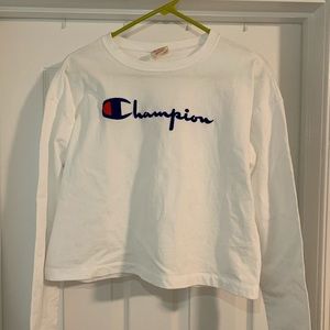 White Champion Long Sleeve